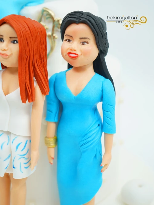 Kadın Arkadaşlar Figür Butik Pasta