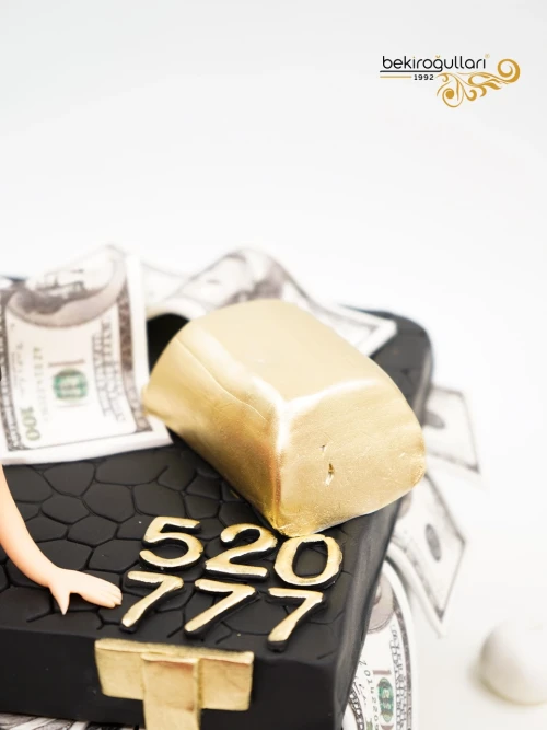 Kadın Figür Dolar Çanta Butik Pasta