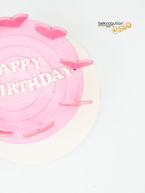 Kalp Detaylı Butik Pasta