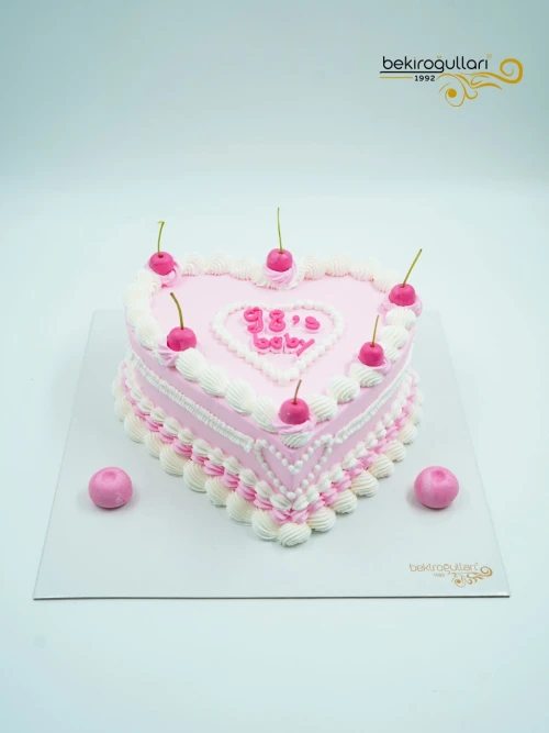 Kalp Detaylı Naked Pasta