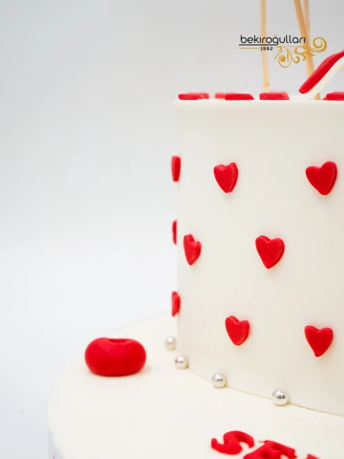 Kalp Model Tasarım Pasta