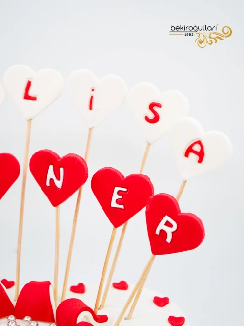 Kalp Model Tasarım Pasta