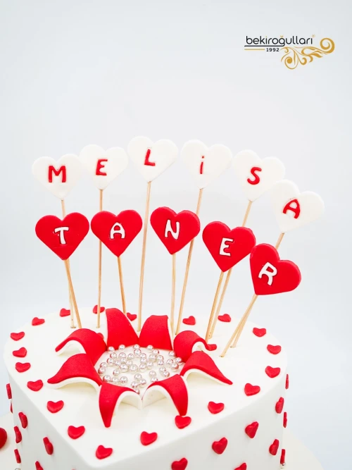 Kalp Model Tasarım Pasta