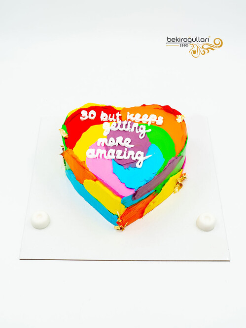 Kalp Naked Sıvama Pasta