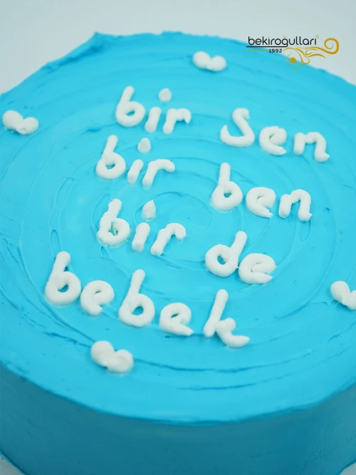 Kalp Süslemeli Mavi Naked Pasta