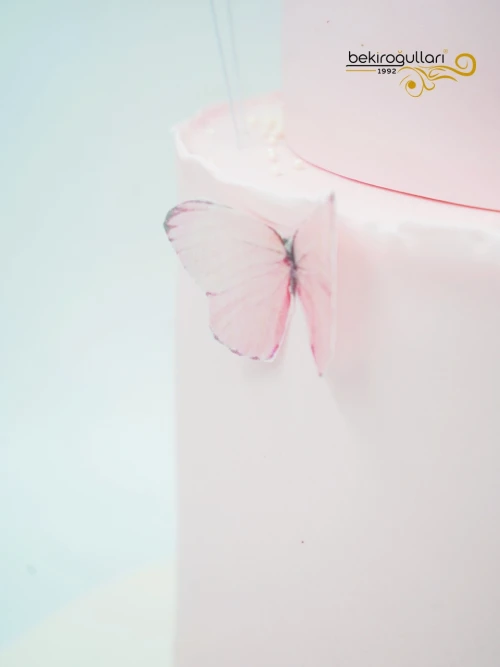 Kelebek Detaylı Butik Pasta