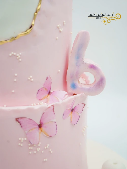Kelebek Detaylı Konsept Pasta