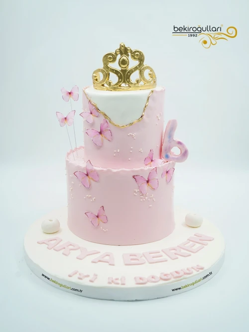 Kelebek Detaylı Konsept Pasta