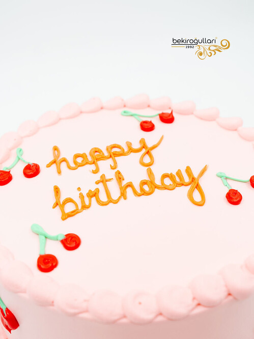 Kiraz Süslemeli Naked Sıvama Pasta