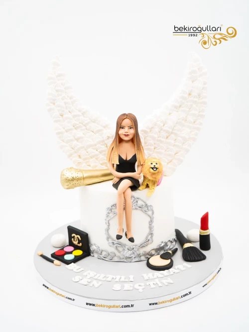 Kişisel Kadın Figür Butik Pasta