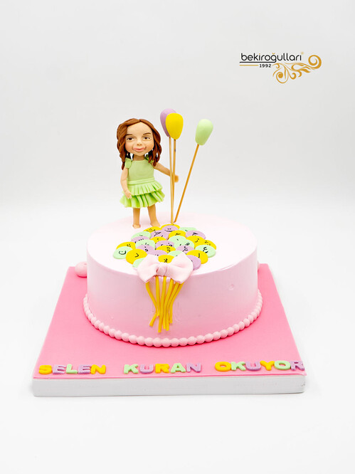 Kız Çocuk Kuran Konsept Pasta