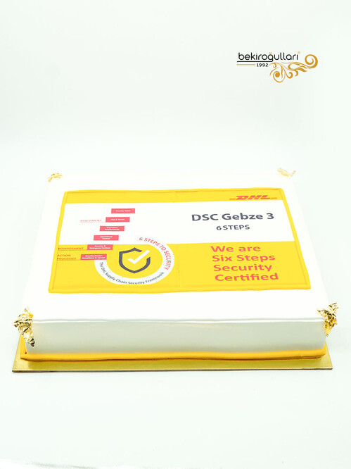 Logo Detaylı Resimli Pasta