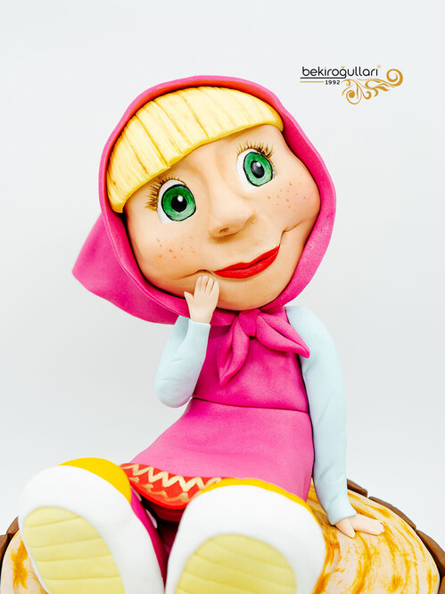 Maşa Çizgi Film Konsept Pasta