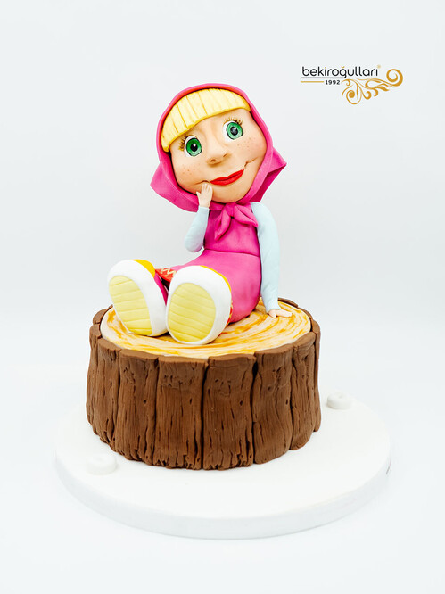 Maşa Çizgi Film Konsept Pasta