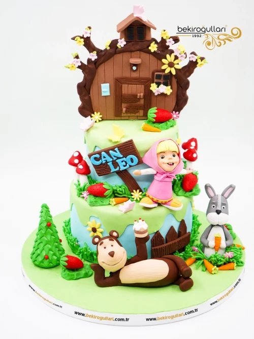 Maşa İle Koca Ayı Butik Pasta