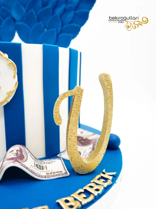 Mavi Kanat Detay Butik Pasta