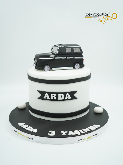Mercedes Araba Detaylı Pasta