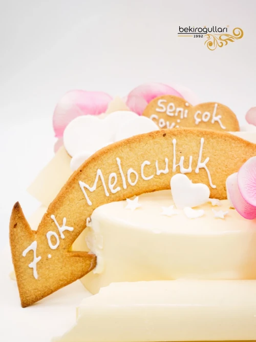 Orkide Ve Kurabiye Detay Pasta