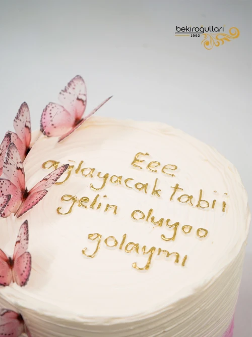 Pembe Kelebek Detay Naked Pasta