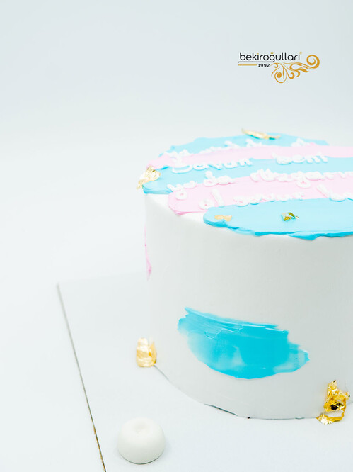 Pembe Mavi Naked Sıvama Pasta