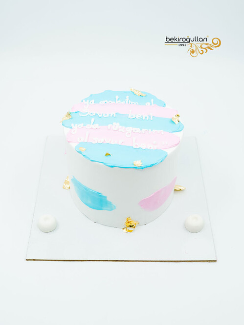 Pembe Mavi Naked Sıvama Pasta