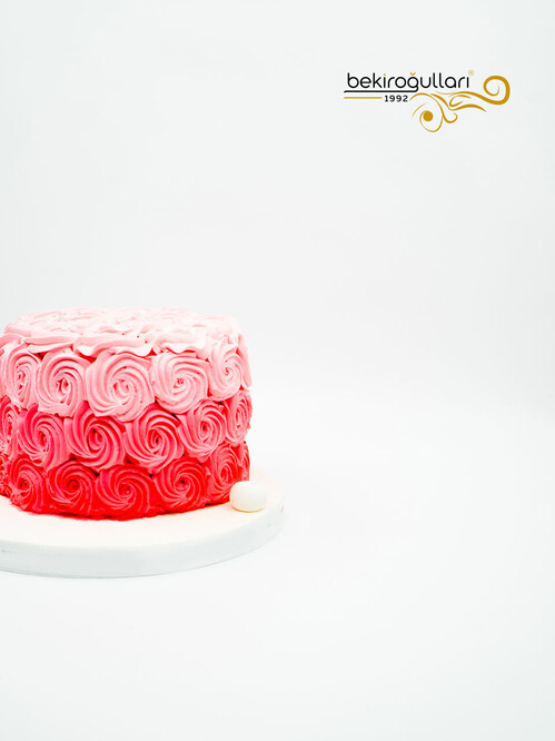 Pembe Tonları Sıvama Pasta