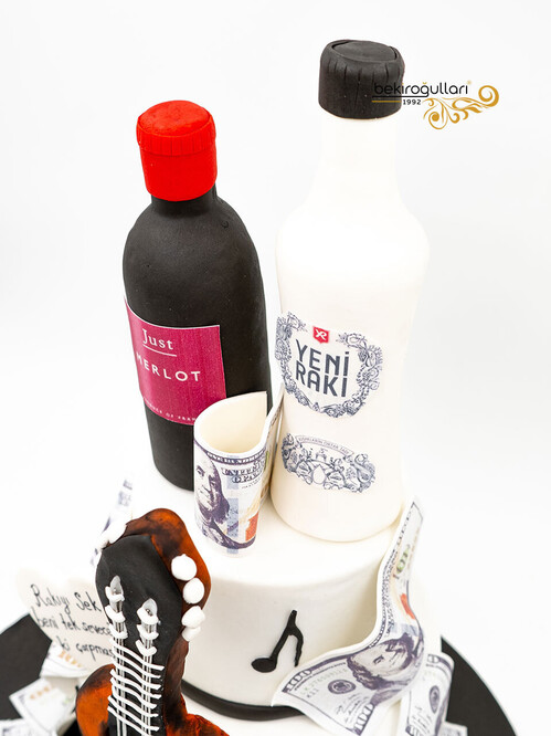 Rakı Temalı Tasarım Pasta