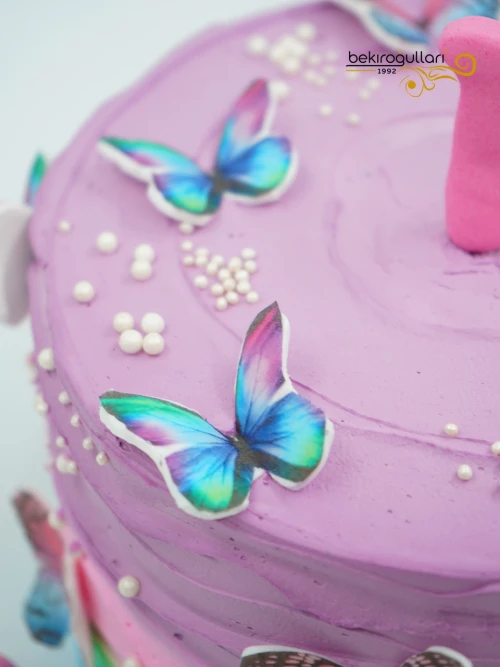 Renkli Kelebek Süslemeli Naked Pasta