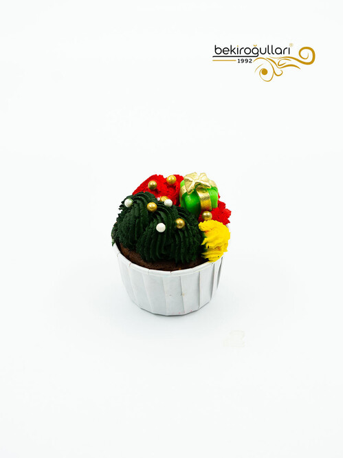 Renkli Yılbaşı Konsept Cupcake