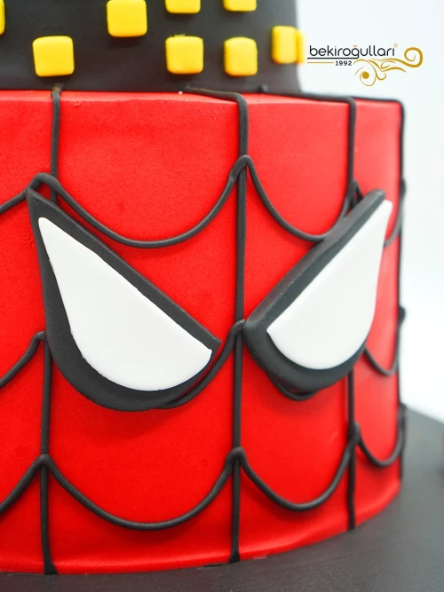 Spiderman Tasarım Pasta