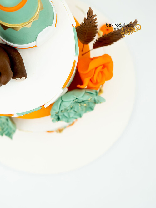 Sukulent Detaylı Butik Pasta