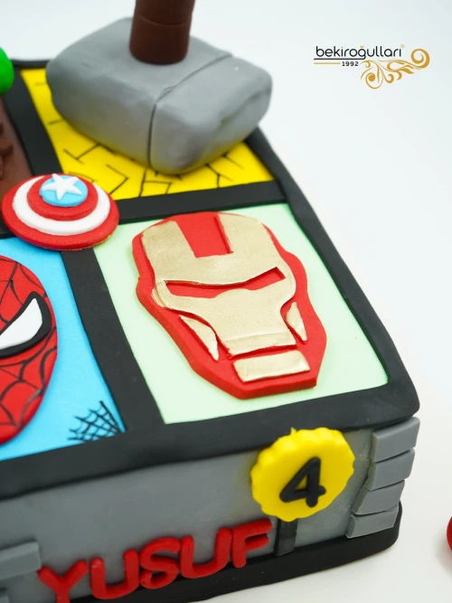 Süper Kahramanlar Konsept Pasta