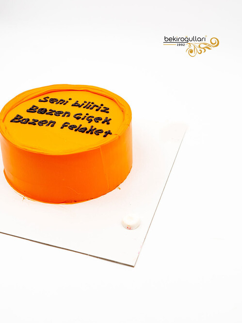 Turuncu Naked Sıvama Pasta