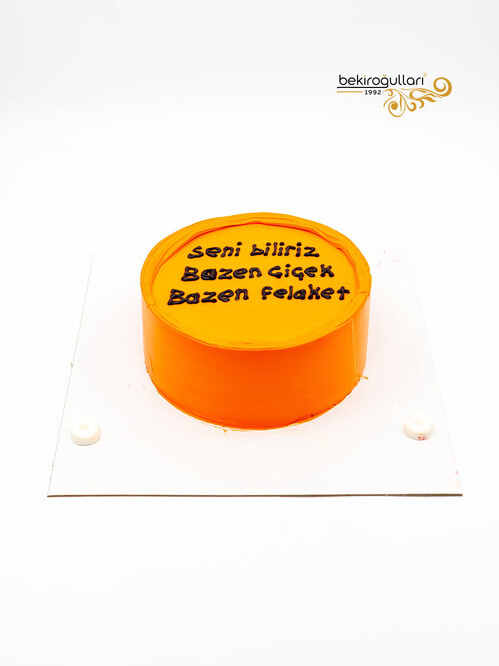 Turuncu Naked Sıvama Pasta