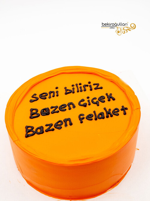 Turuncu Naked Sıvama Pasta