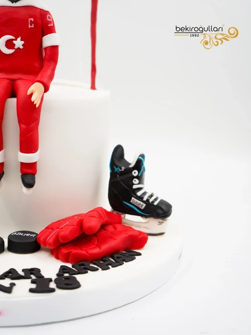 Buz Hokeyi Tasarım Pasta