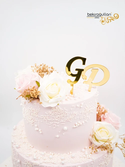 Çiçek Tasarım Nişan Pastası