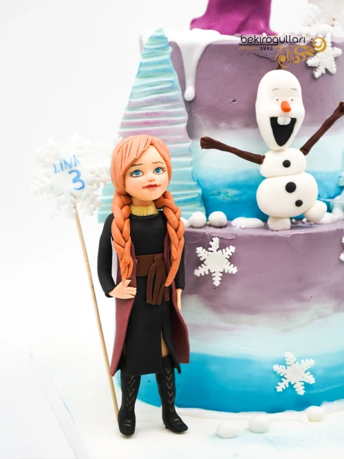 Karlar Ülkesi Tasarım Pasta