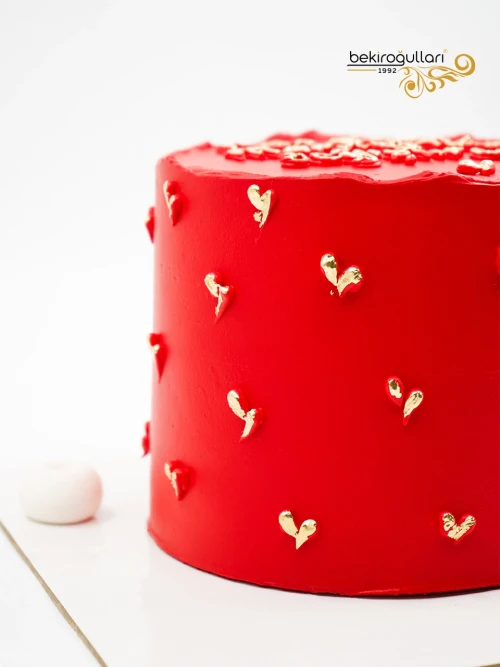 Kırmızı Ve Gold Detay Naked Pasta