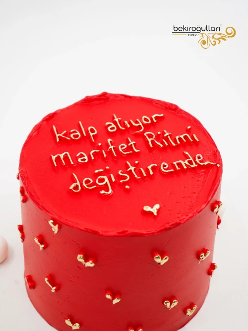 Kırmızı Ve Gold Detay Naked Pasta