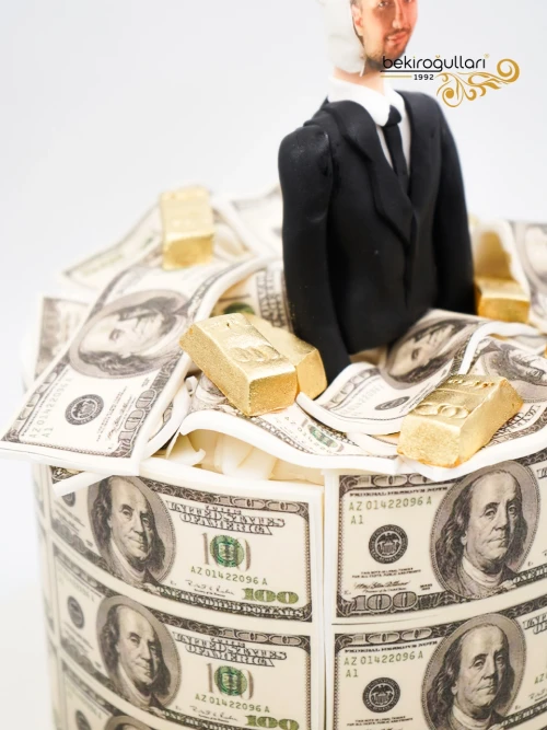 Kişisel Deta Dolar Tasarım Pasta