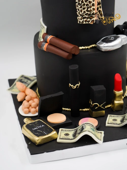 Kişisel Detaylı Kadın Figür Tasarım Pasta