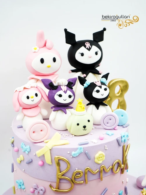 Kuromi Ve Hello Kitty Butik Pasta