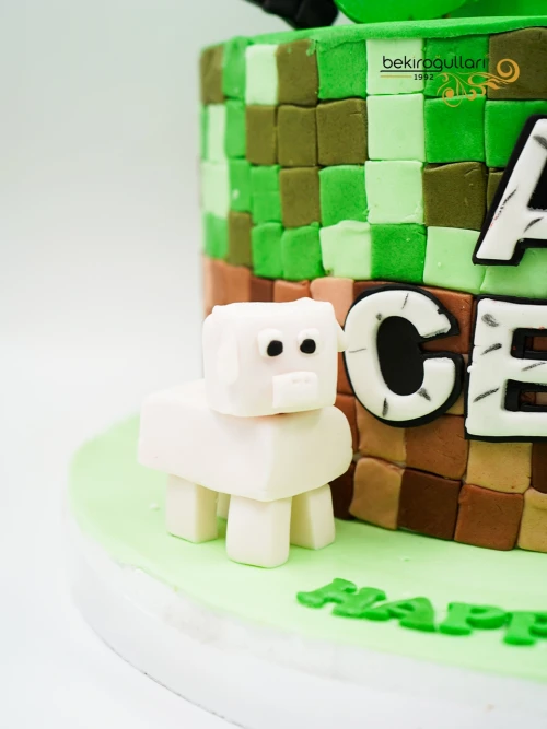 Minecraft Tasarım Pasta