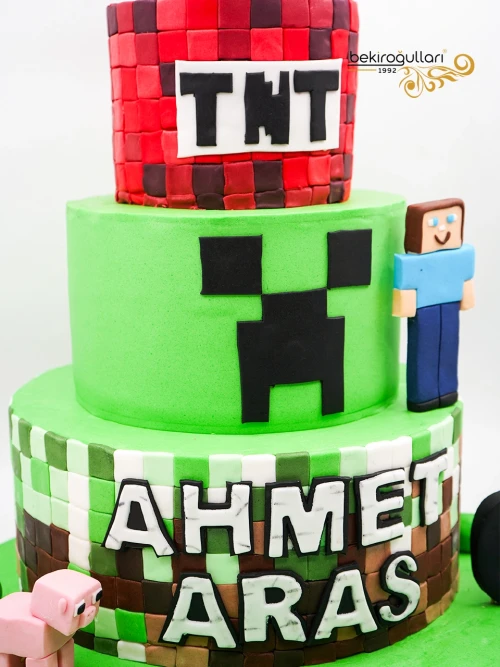 Minecraft Tasarım Pasta