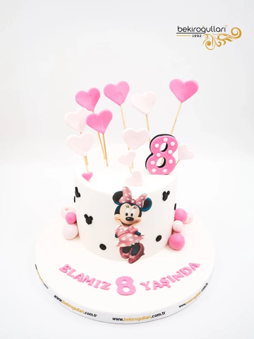 Minnie Mouse Tasarım Butik Pasta