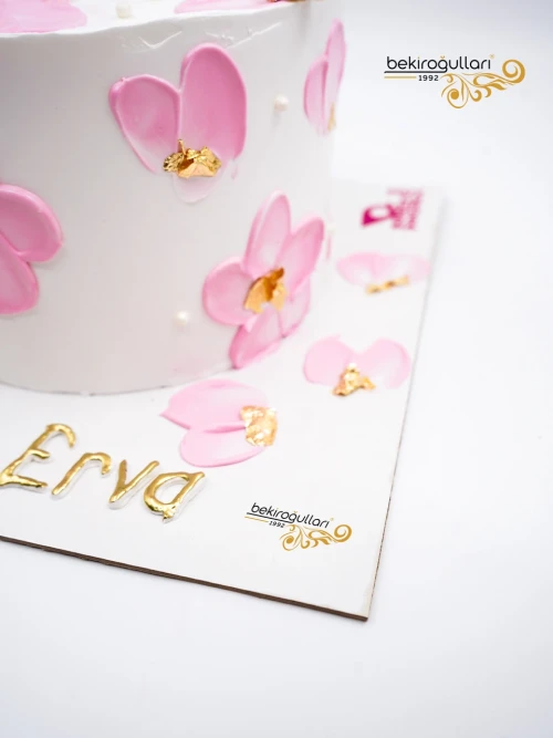 Pembe Çiçek Detay Naked Pasta