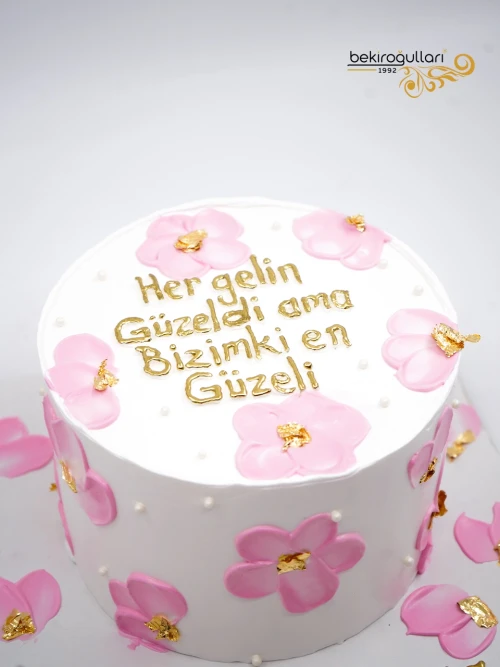 Pembe Çiçek Detay Naked Pasta