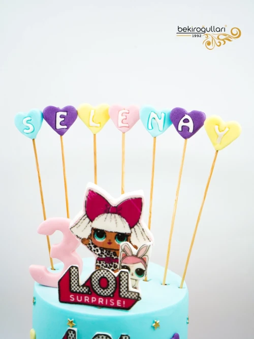 Renkli Bebekler Tasarım Pasta