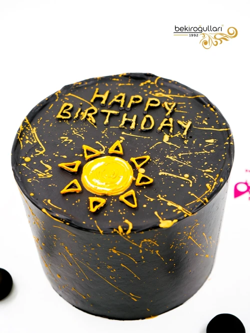 Siyah Ve Gold Detay Naked Pasta